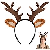 Joyline Christmas Reindeer Antlers Headband for Women/Men Holiday Party Cosplay Family Photos Costume
