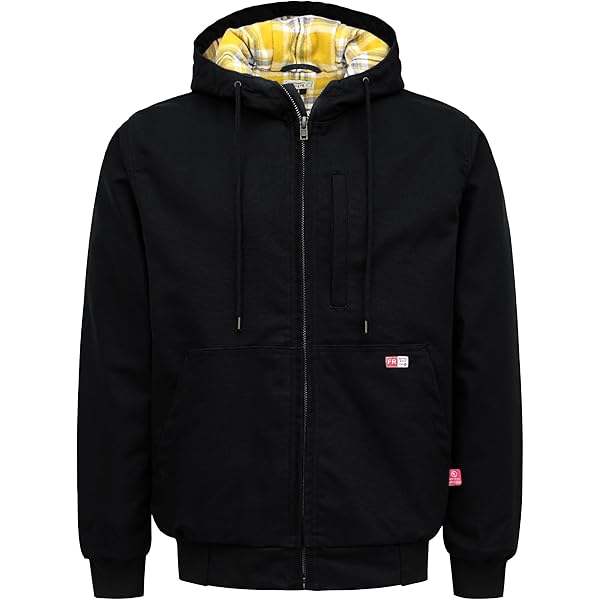 ブラック フード付きジャケット　NYHC Knox Nexon Heavy Duty FR Sherpa Jacket Men, Platinum FR Insulation