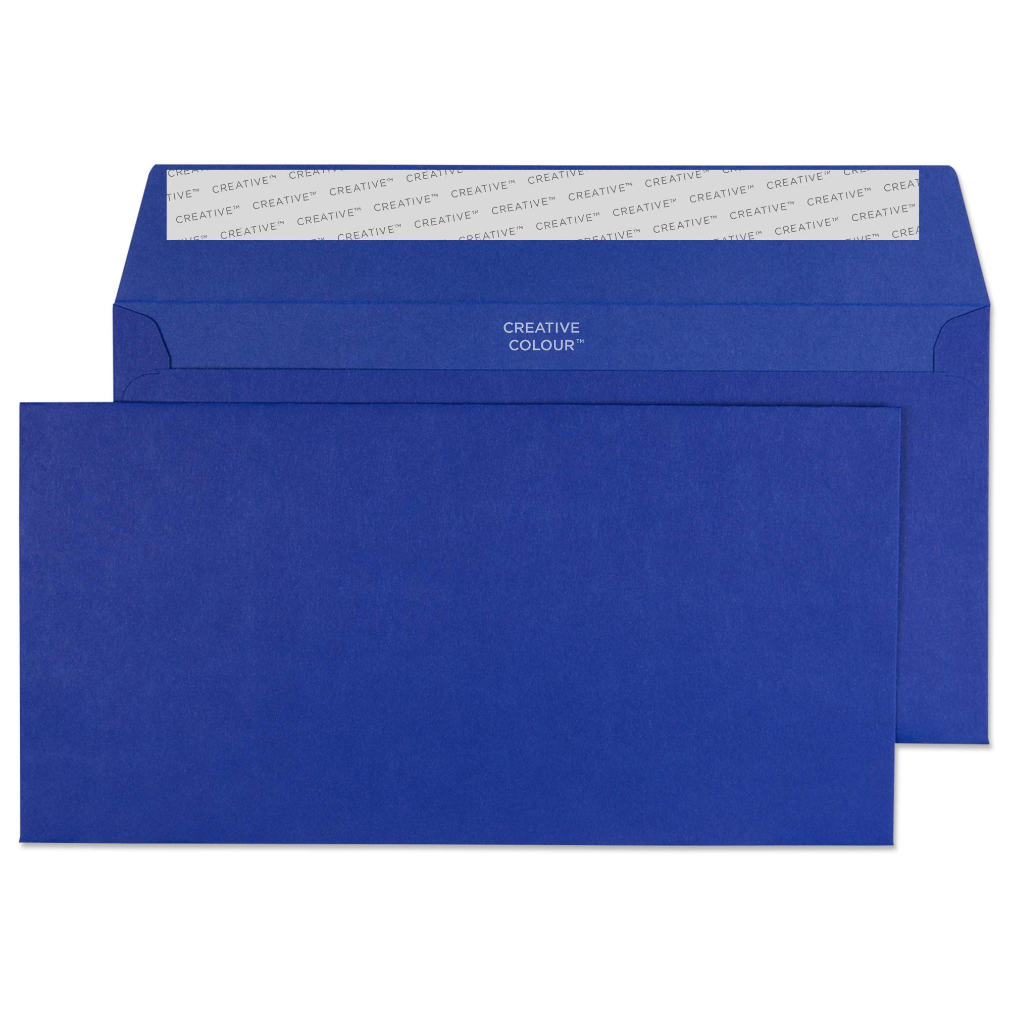 Blake Creative Colour DL+ 114 x 229 mm 120 gsm Peel & Seal Wallet Envelopes (243) Victory Blue - Pack of 500 โ image 1