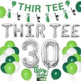 kreat4joy Golf 30th Birthday Decorations, 30th Birthday Decorations for Men, Thir-Tee Birthday Banner Cake Topper Glitter for 30th Golf Sports Theme Birthday Party Decorations