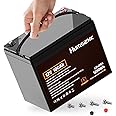 HumsiENK 12V 100Ah LiFePO4 Battery Lithium Built In 100A Smart BMS Portable Group 24 Size Lithium 1280Wh Battery 15000 Deep Cycles 10 Years Lifespan for RV Solar Energy Off Grid Trolling Motor (1PACK)