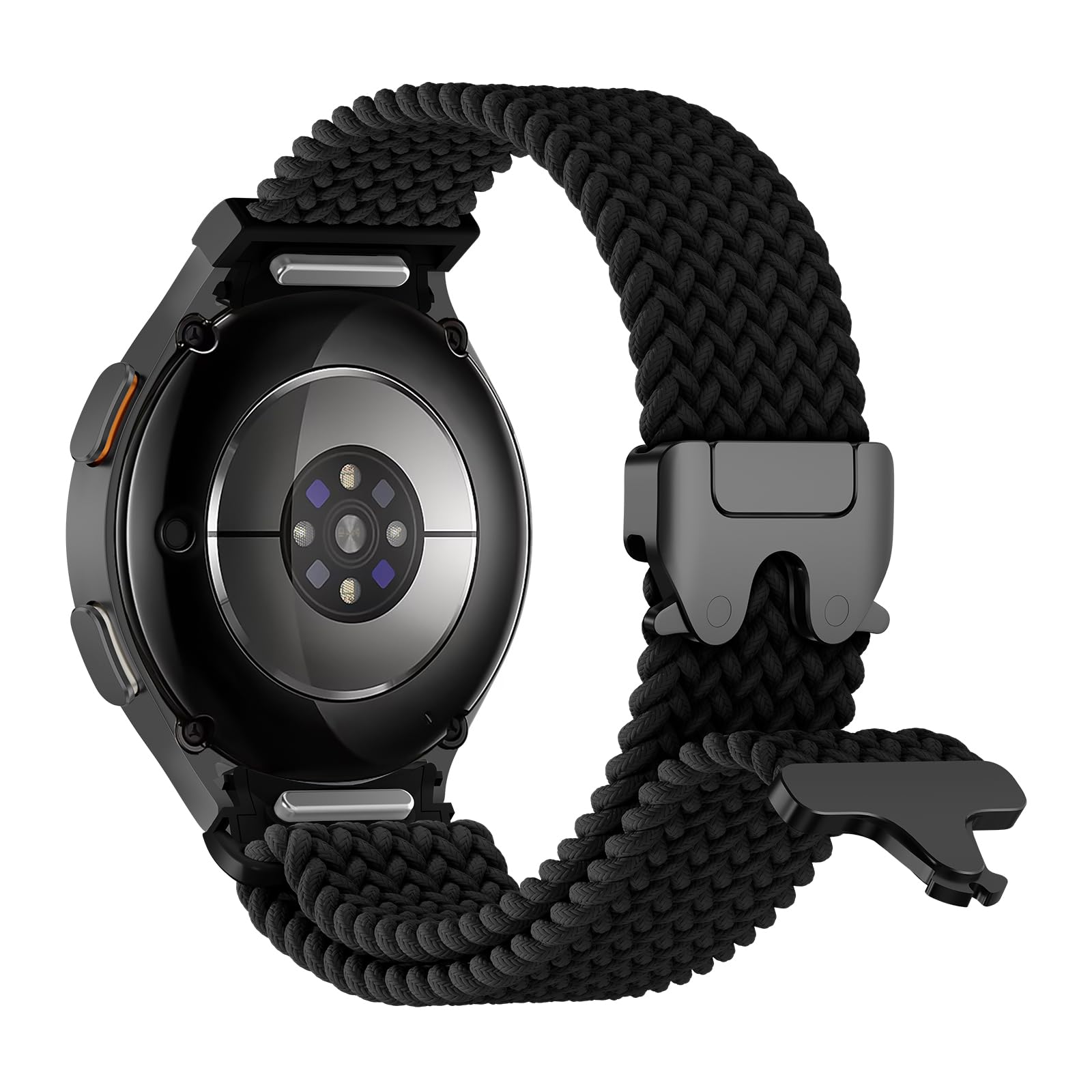 Photo 1 of Braided Bands for Samsung Galaxy Watch 7/6/5/4/FE 40mm 44mm/Watch 6 4 Classic 46mm 42mm 47mm 43mm/5 Pro 45mm,One Click No Gap Parachute Elastic Nylon Sport Strap Wristband Galaxy Watch Band Men/Women