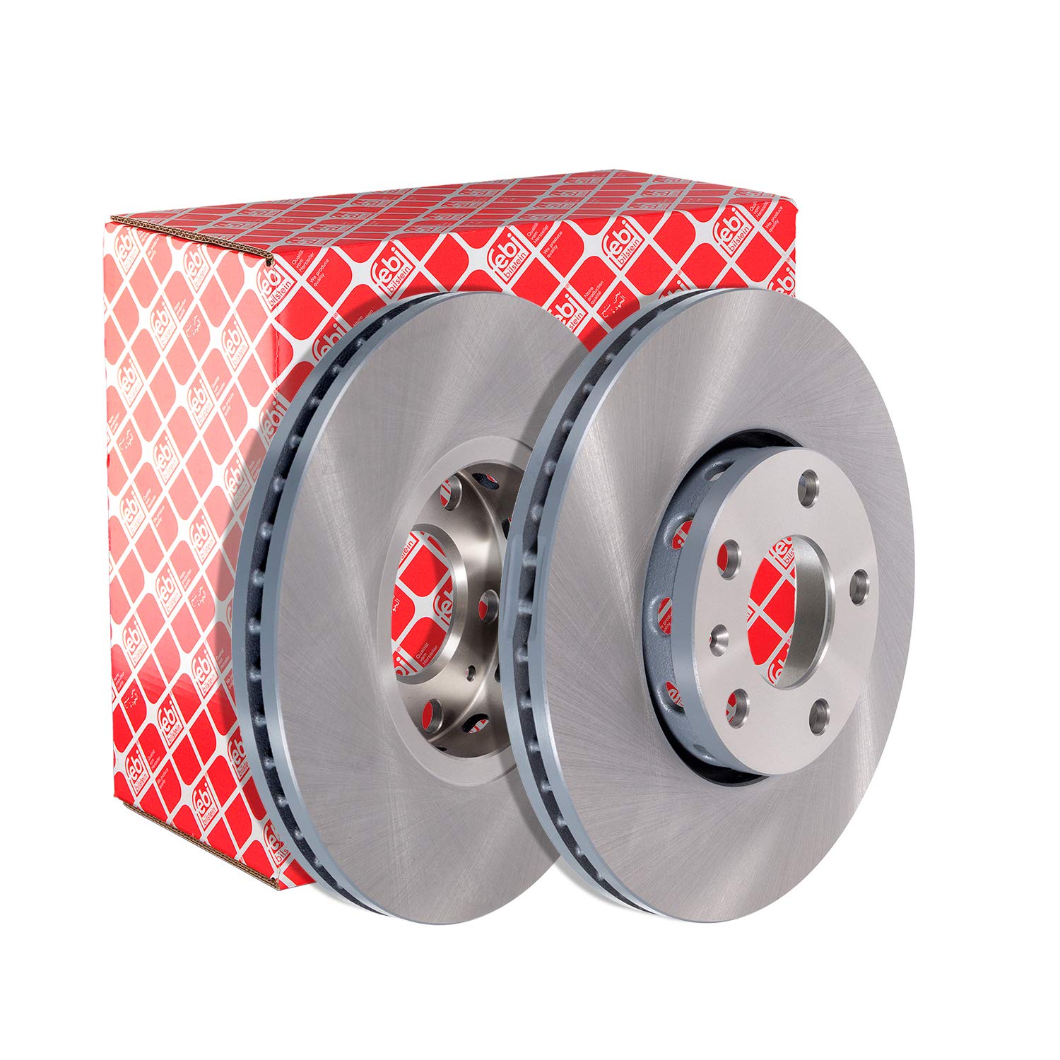 febi bilstein 08352 Brake Disc Set (2 Brake Disc) front, internally ventilated, No. of Holes 5