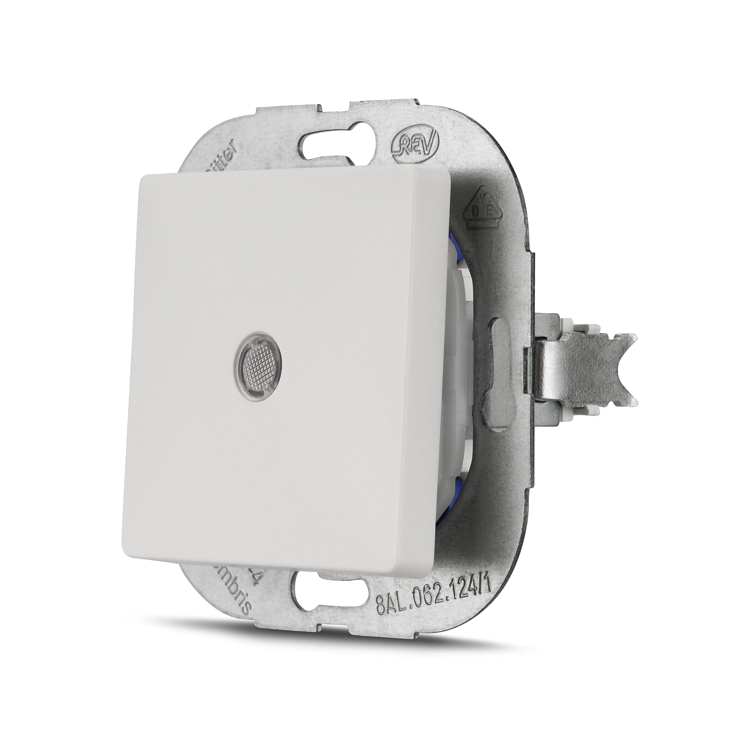 REV PrimaLuxe Light Switch, Control Switch with Glow Lamp Flush-Mounted White — image 1