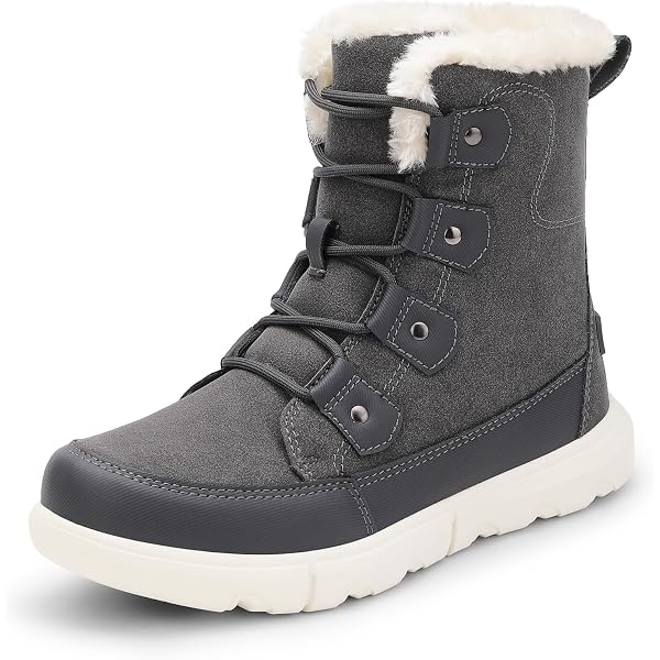Dream Pairs Women Winter Mid Calf Waterproof Faux Fur Snow Boots