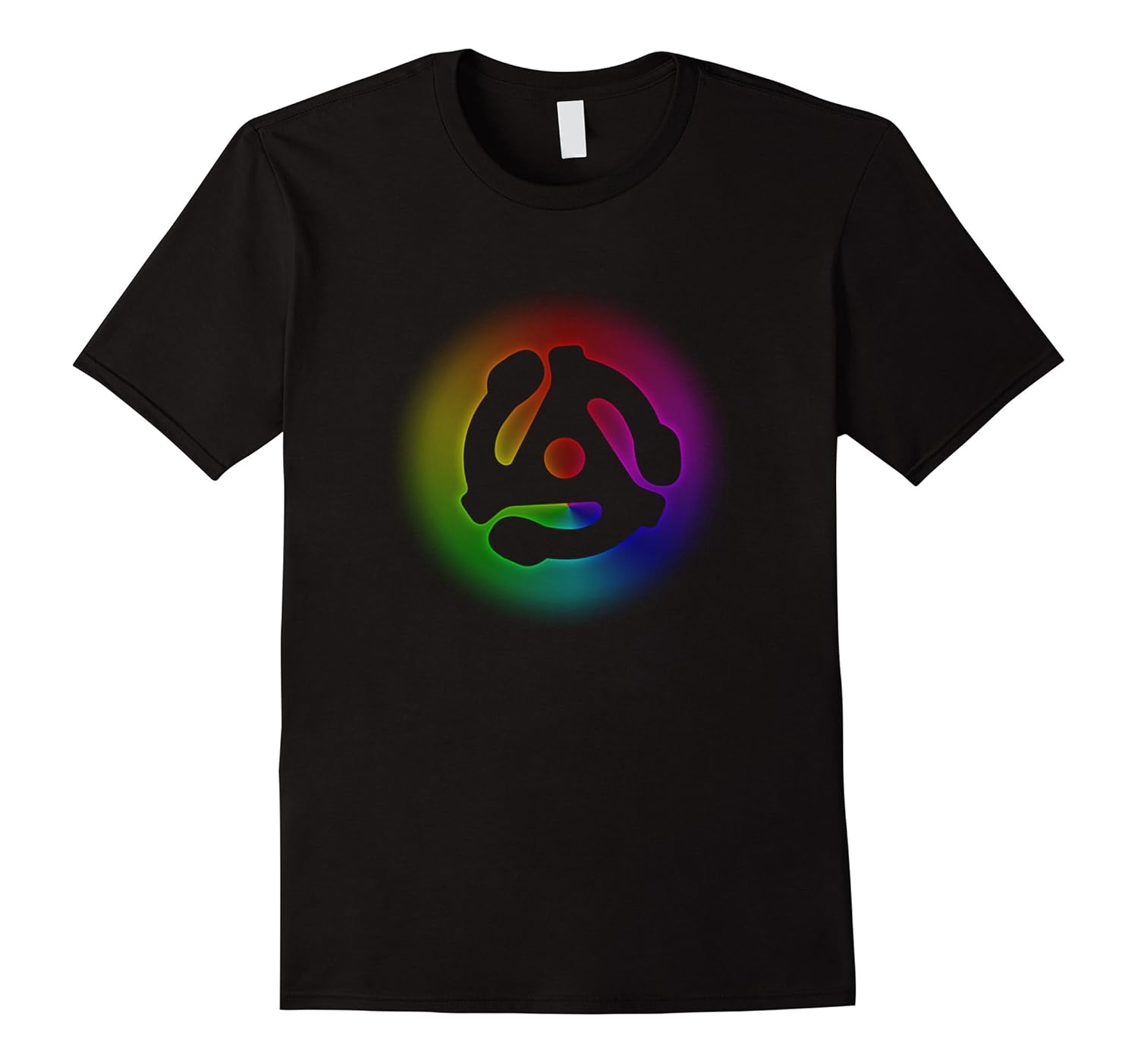 45 RPM Adapter Rainbow Electronic Dance Music DJ T-shirt-ANZ