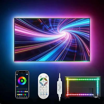 Daymeet LED Strip Light 5m USB RGB TV Backlight for 55-85 inch with Remote