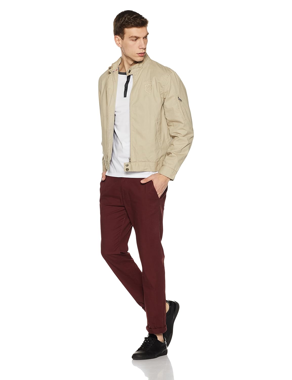 symbol amazon brand men's full sleeve henley t-shirt