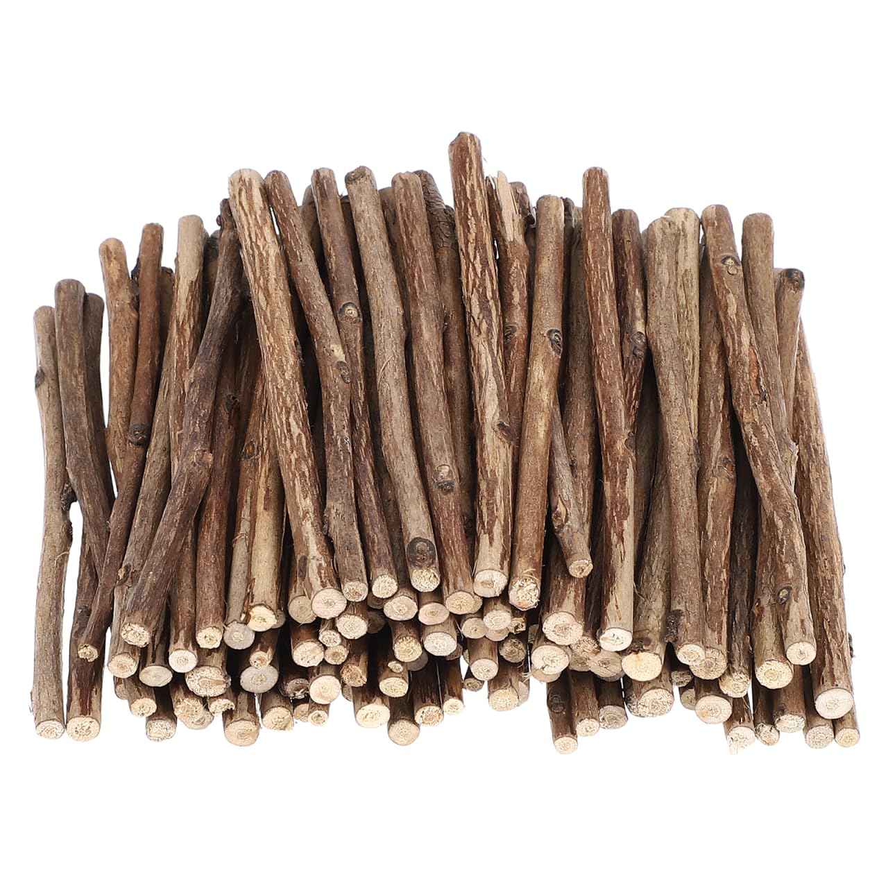 WINOMO Sticks Wooden for Craft Crafting Twigs 10cm 0.3-0.5CM 100pcs for Log Cabin Kit Wood s Driftwood Pieces Pyrography Lolly Popsicle Stuck Balsa Match Tea Tree Stick Through Model