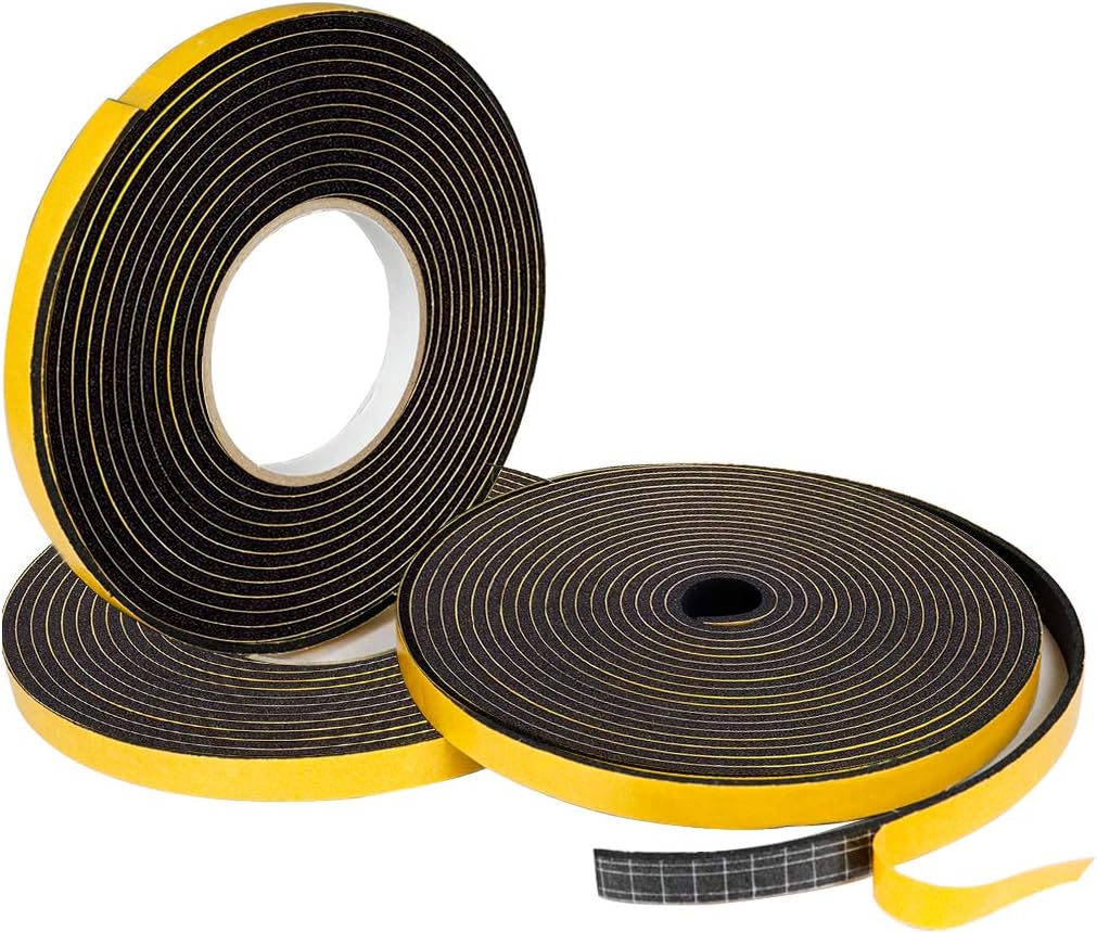 LBG Products High Density Adhesive Foam Tape, Insulation Seal Tapes for