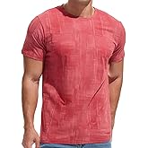 KLIEGOU Men's Graphic T-Shirt 95% Cotton Crew Neck Short Sleeve Tee Soft Stretch Casual Printed Top