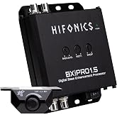 Hifonics BXiPRO1.5 Digital Bass Enhancement Processor with Dash Remote | Bass restoration processor integrates with any vehicle for upgraded subwoofer systems; dash mount remote included