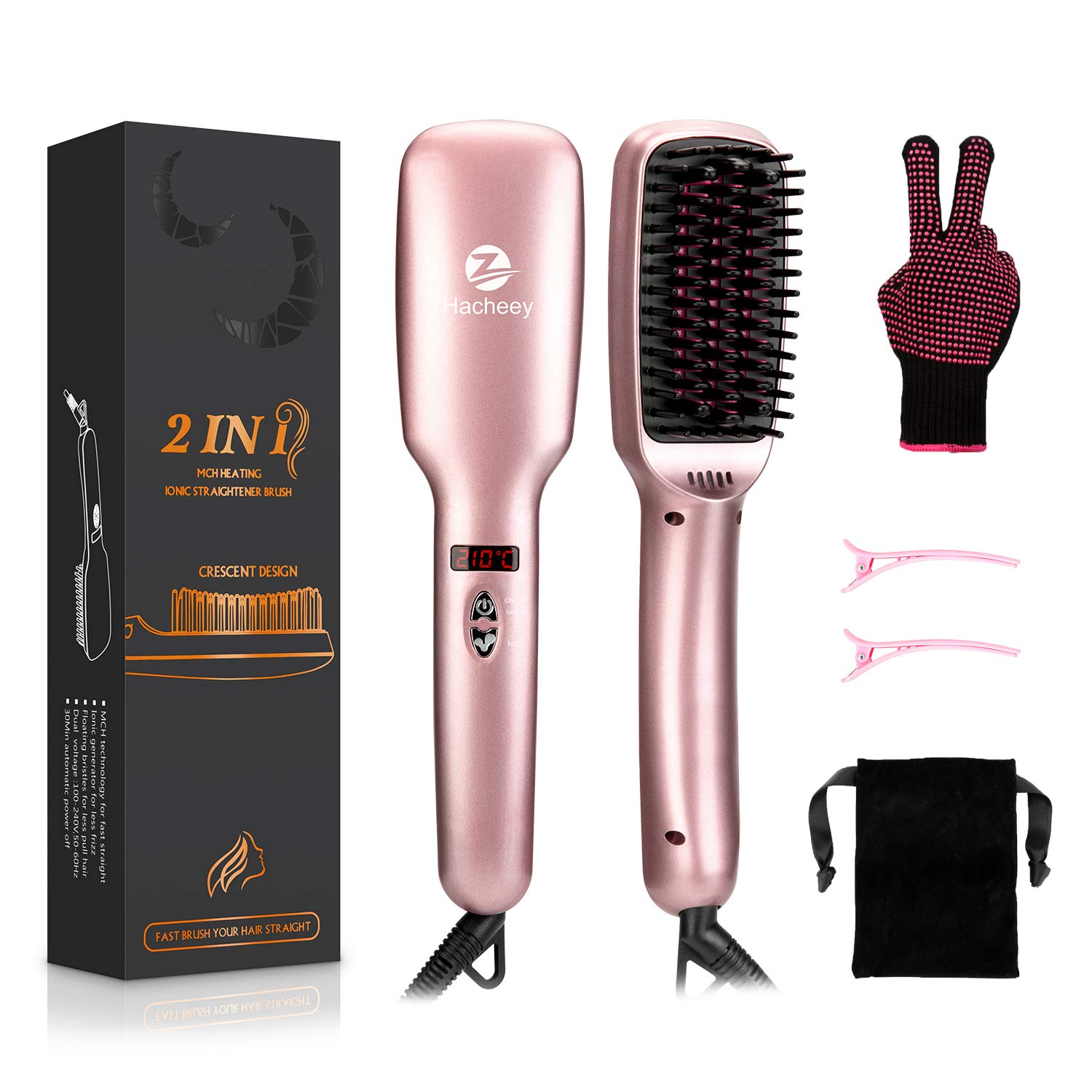 lange heated hair brush