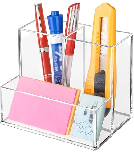 FANXIYQ 2-Tier Acrylic Paper Tray Organizer – Stackable Desk File Sorter For Office Or Home