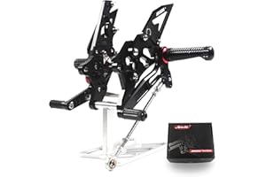 Arashi (Version2.0) Adjustable Rearsets for Ya.ma.ha YZF R3 R25 2015-2023 Rear Sets Foot Pegs Footpegs Footrests Foot Rests Foot Boards Accessories Black 2016 2017 2018 2019 2020 2021 2022