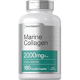 Horb&auml;ach Marine Collagen Peptides 2000mg | 180 Caplet Capsules | Type 1 with Calcium | Non-GMO, Gluten Free Supplement