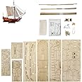 GAWEGM Wooden Model Ships Kits to Build for Adults - 1678 Royal Dutch Yacht Ancient Sail Ship Model Kit with Brass Accessories, for Ship Model Enthusiasts, Building Model Ship Beginners