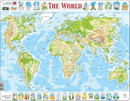 puzzle del mundo para niños