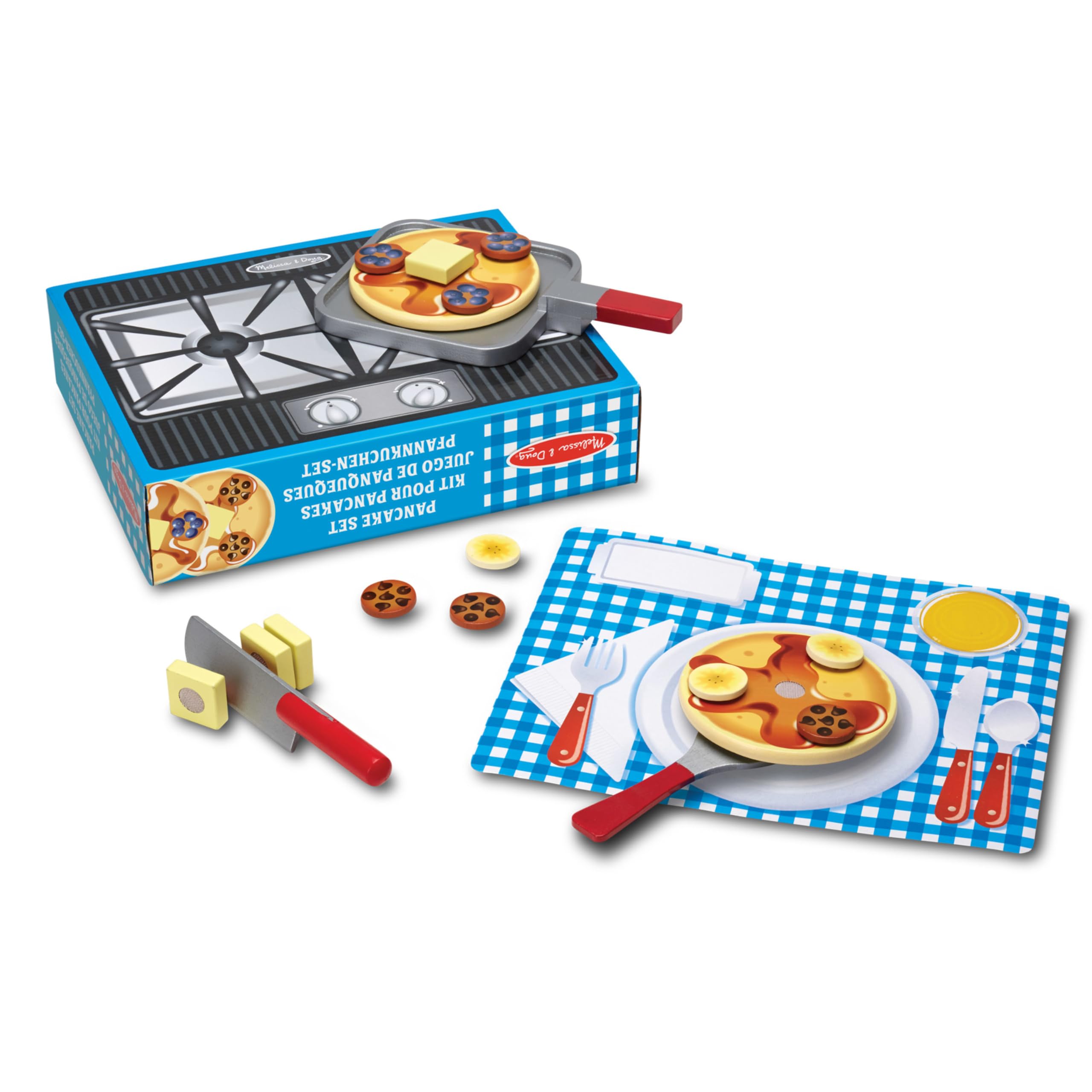 Melissa & Doug 19342 Food Pancake Set, Kid'S Toys Age 3, Gift For Boy Or Girl, Multicolour