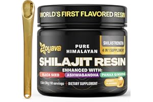 Zoyava Shilajit Pure Himalayan Organic Resin Black Seed Powder Ashwagandha Panax Ginseng Shilajit for Men and Women, High Potency Herbal Blend for Enhanced Energy 600 MG (Honey Flavor-50 Servings)