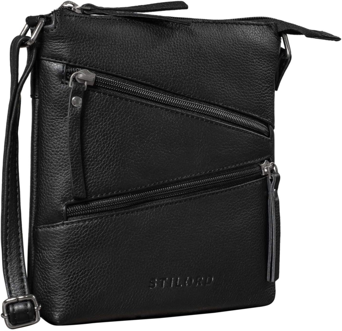 STILORD "Alina" Leather Crossbody Bag for Women Vintage Shoulder Bag Evening Handbag Elegant Work Bag Small Purse Ladies Bag in Genuine Leather Colour:Black - Image 4