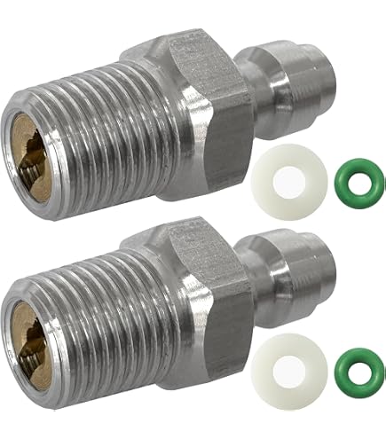 Adaptateur Filetage Mâle 1/8 NPT - Pour Connexion PCP Rapide, Acier Inox, Pression 3000-5000 Psi