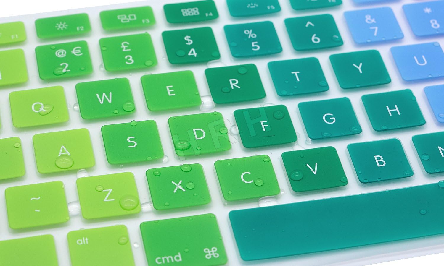 MMDW EU/UK Silicone Keyboard Cover for Macbook Pro 13 Inch,15 Inch (with or without Retina Display,2015 or Older Version) for Macbook Old Air 13 Inch,Rainbow - Image 5