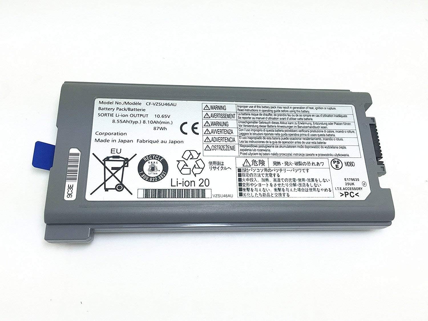 TanDirect New Cf-30 CF-VZSU46S Replacement Laptop Battery Compatible with Panasonic Toughbook Cf-31 Cf-53 Laptop CF-VZSU46 Cf-vzsu46au Cf-vzsu71u Cf-vzsu72u Cf-vzsu1430u CF-VZSU46U (11.1V 7800mAh) …