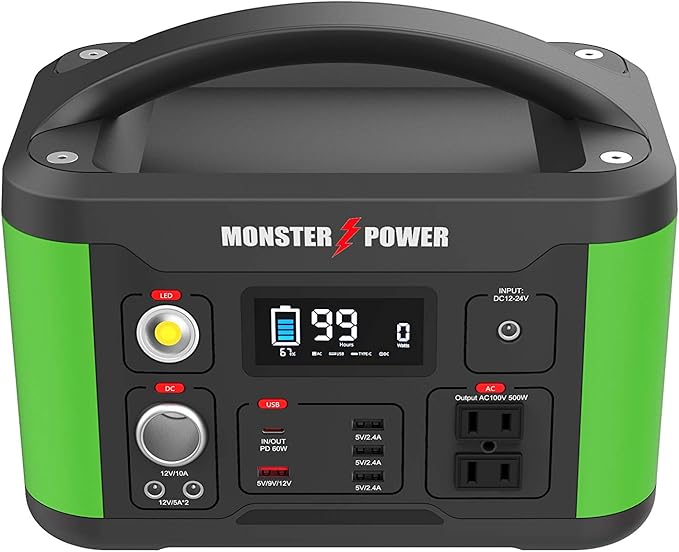 Amazon Co Jp 21年 大容量ポータブル電源 バッテリー容量 501wh 139 0mah Marvellous モンスターシリーズ キャンプ 車中泊など 家電 カメラ