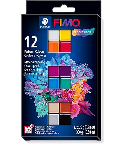 Staedtler FIMO Soft, Pack de 26 pains de pâte à modeler FIMO, À cuire au four pour tout type de