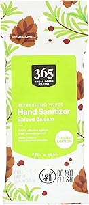 365 by Whole Foods Market, Hand Sanitizing Wipes Spiced Balsam, 10 Count