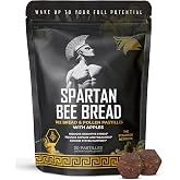 Spartan Bee Bread Chewables, Raw Organic Bee Pollen, Propolis, Royal Jelly | Raw Organic Bee Bread Chewables With Bee Pollen, Propolis, Royal Jelly For Energy, Vitality, Recovery, And Immune Support