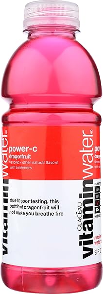 VITAMINWATER POWER-C ELECTROLYTE ENHANCED WATER W/ VITAMINS, DRAGONFRUIT DRINKS, 20 FL OZ, 24 PACK