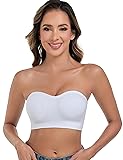 ANGOOL Strapless Bras for Women Wirefree Non-Slip