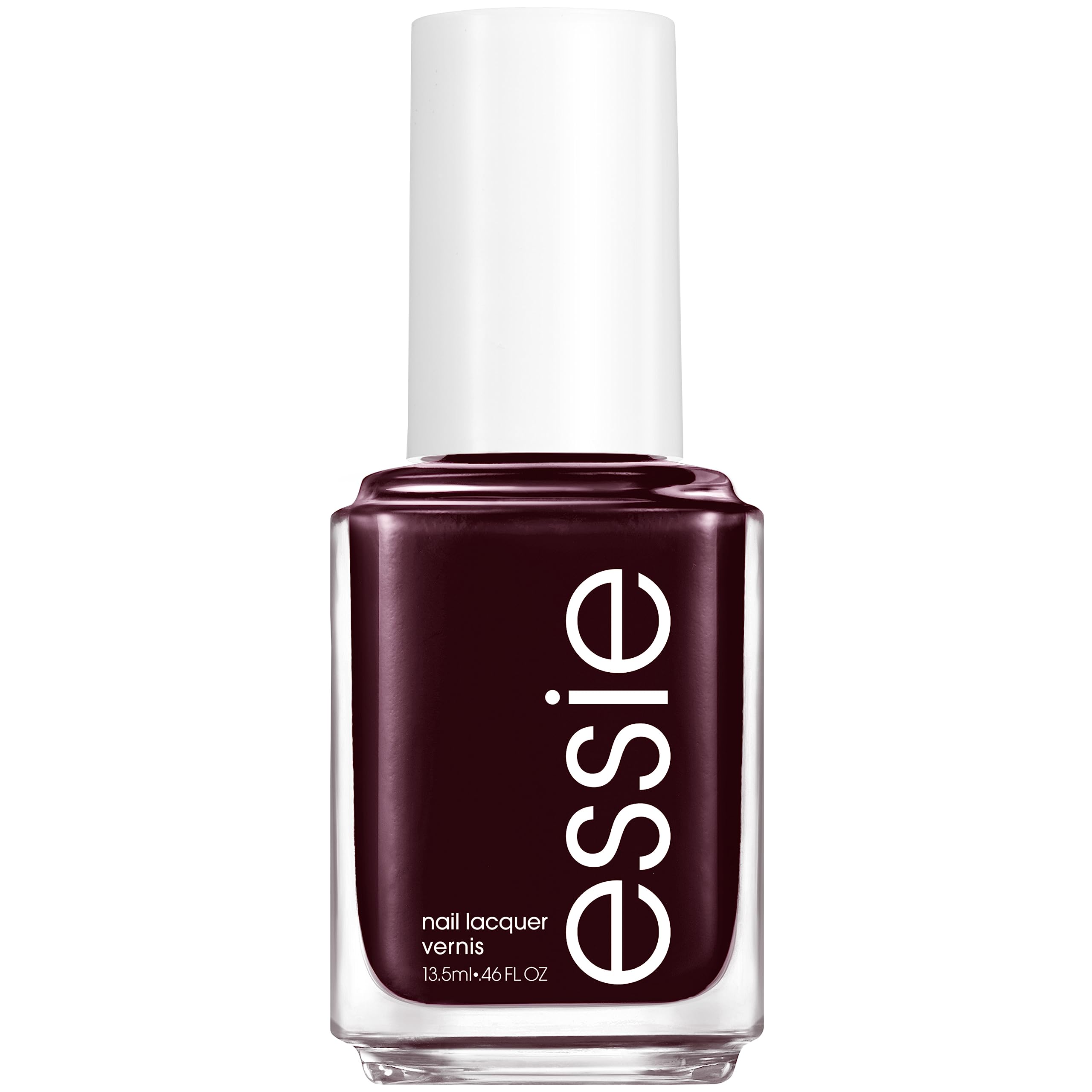 Essie Nail Polish 49 Wicked Deep Dark Red Colour, Original High Shine and High Coverage Nail Polish 13.5 ml