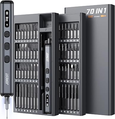 70-in-1 Mini-Präzisions-Elektroschrauberset – 64 magnetische S2-Bits