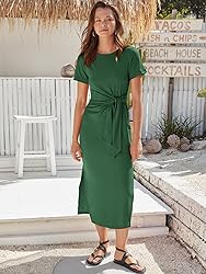 ANRABESS Women's 2025 Summer Maxi Tshirt Dress