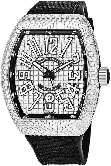 Franck Muller Vanguard Iron PXL Mens Automatic Watch - Tonneau 45SCPXLSIL