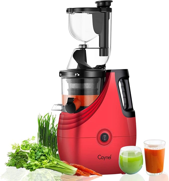 CAYNEL Slow Masticating Juice Extractor Cold Press Juicer Machine for