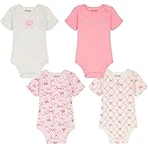 Juicy Couture baby-girls 4 Pack Bodysuits