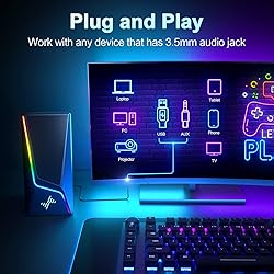 Computer Speakers, PC Speakers with 6 Lighting
