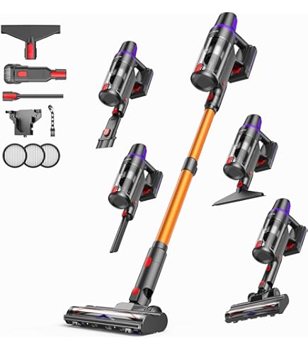Amazon.com: Hearten Cordless Stick Vacuum Cleaner 350W/30Kpa 40