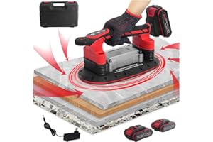 Tile Vibration Tool, Tile Installation Leveling Machine with 11” Tile Suction Cup Tool, 880Lb Large Suction Strong Grip, 6 Sp