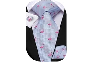 Hi-Tie Silk Necktie for Men with Pocket Square and Cufflinks Woven Tie Set Business Party Wedding