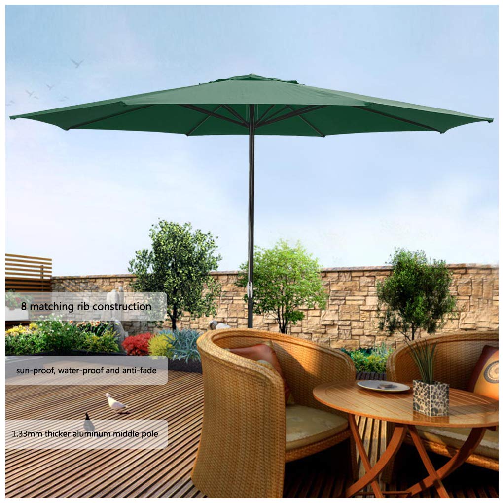 13 Ft Outdoor Patio Market Garden Table Umbrella 13 Feet In Diameter The Largest In The Market Us Delivery Green Amazon In Garden Outdoors