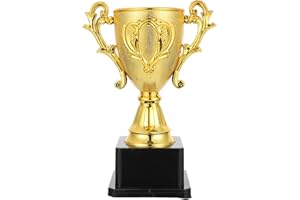 IMIKEYA Gold Trophy Cup Plastic Award Trophies Cups First Place Winner Award Trophies Cup for Sports Tournament Competition Kids Parties