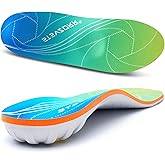 STSVZORR 220 lbs+ Metatarsal Insole Plantar Fasciitis High Arch Support Insert Pain Relief Men Women Orthotic Flat Feet Heel Spur Comfort Standing All Day, Work Boot Shoe Insole, Size 10-290MM