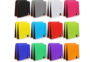 JINEI 24 Pcs Classroom Desk Divider for Students Privacy Desk Divider Bulk Privacy Folders Boards for Student Study Test to Reduce Distractions Keep Eyes from Wandering During Tests, 12 Colors