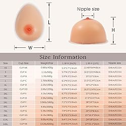 Vollence C Cup Attachable Silicone Breast Forms