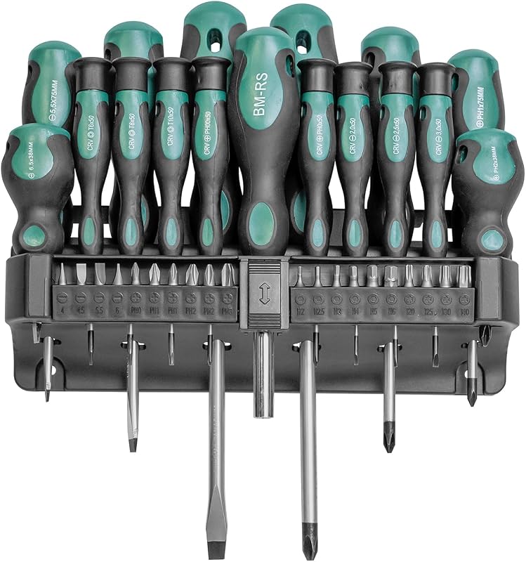 Brüder Mannesmann Werkzeuge M11415 Set de tournevis et embouts 37 pièces